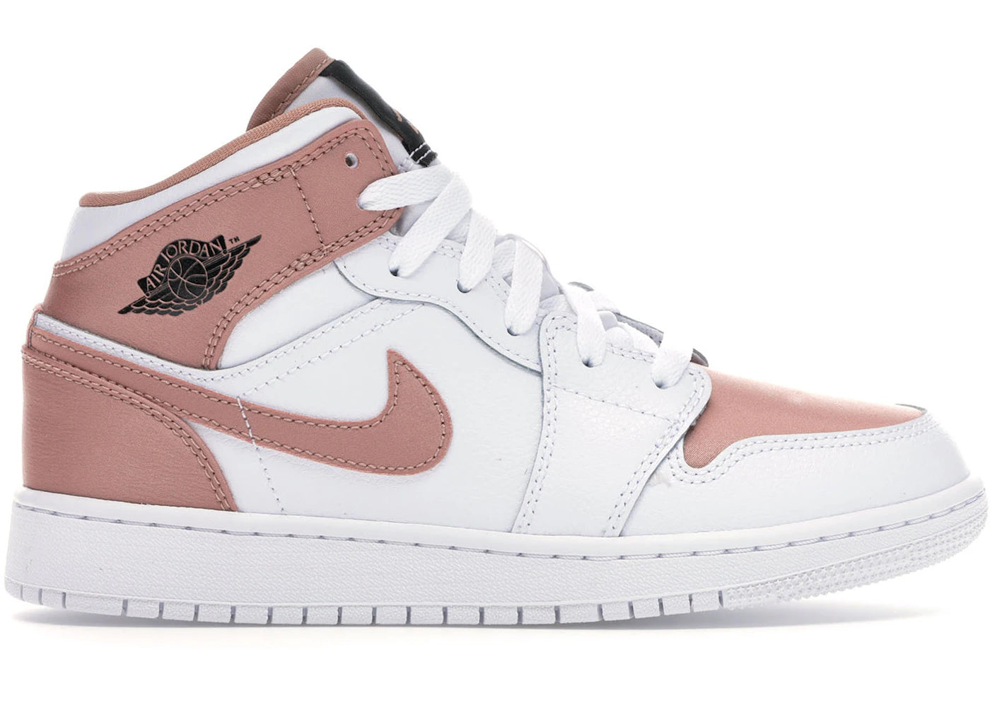 Jordan 1 Mid-White Rose Gold (GS)