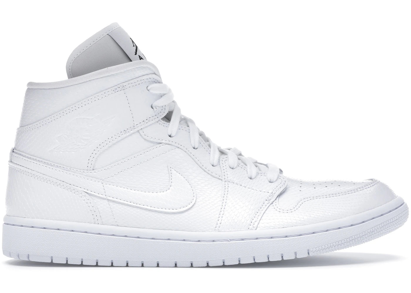 Jordan 1 Mid-White Snakeskin (Women's)