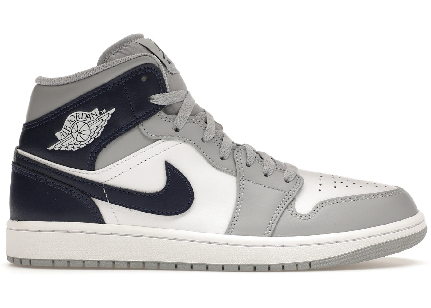 Jordan 1 Mid-Wolf Gray Midnight Navy