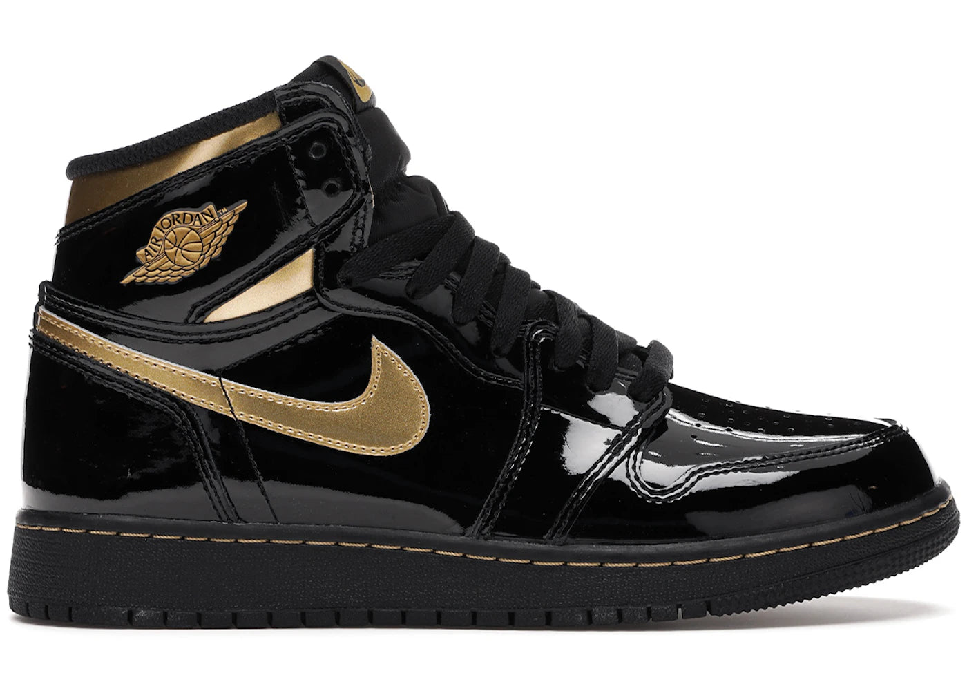 Jordan 1 Retro High-Black Metallic Gold (2020) (GS)