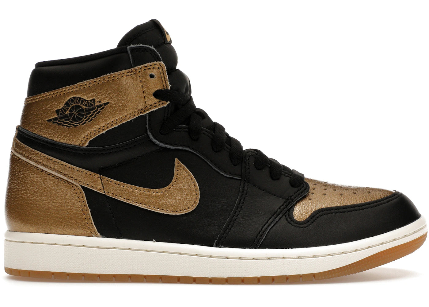 Jordan 1 Retro High OG-Black Metallic Gold