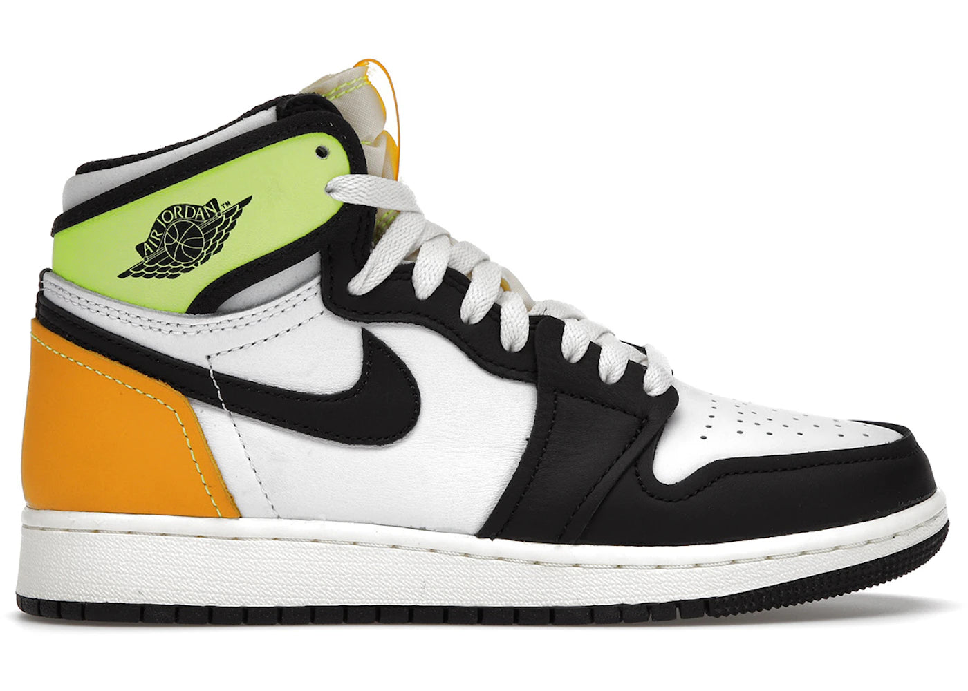 Jordan 1 Retro High-White Black Volt University Gold (GS)