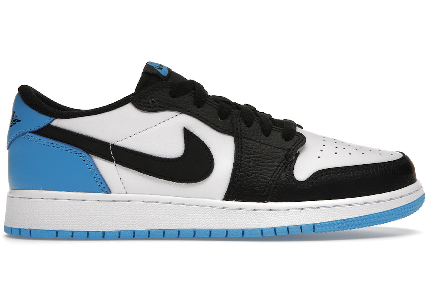 Jordan 1 Retro Low OG-Black Dark Powder Blue (GS)