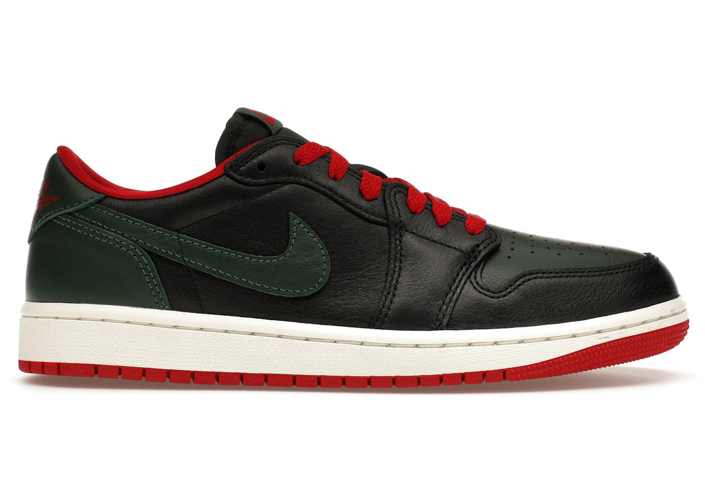 Jordan 1 Retro Low OG-Gorge Green Varsity Red (Women's)