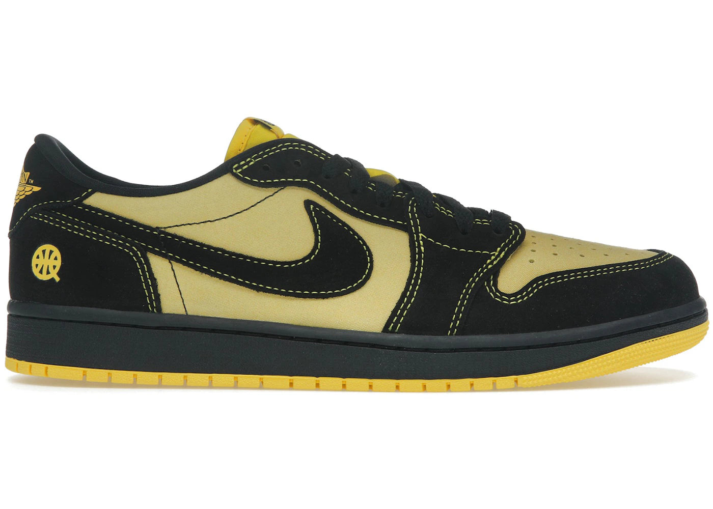 Jordan 1 Retro Low OG-Quai 54 Black Tour Yellow Red