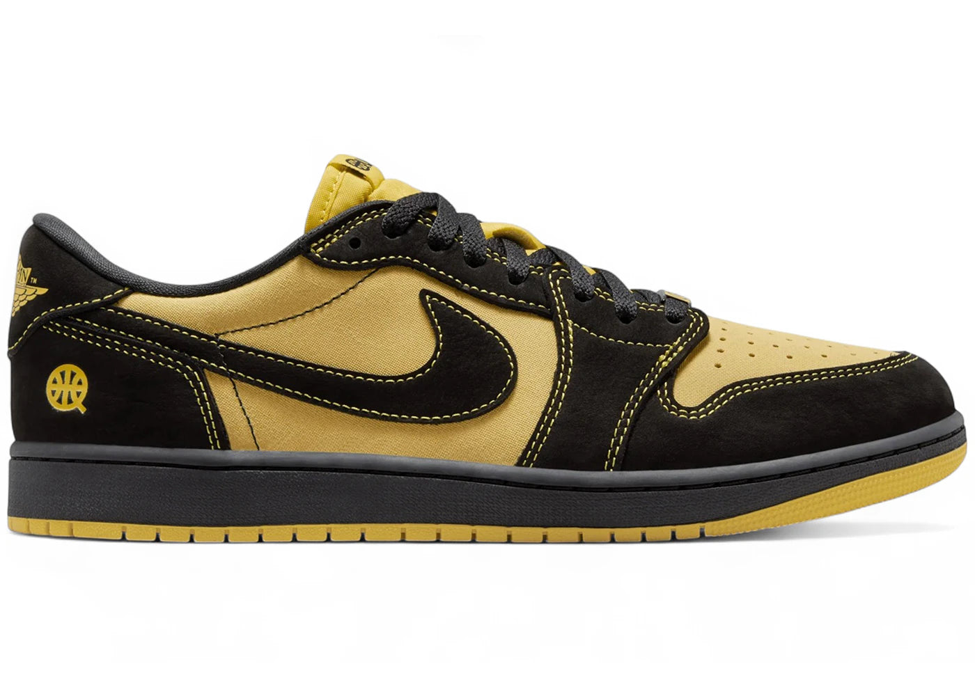 Jordan 1 Retro Low OG-Quai 54 Black Tour Yellow Red