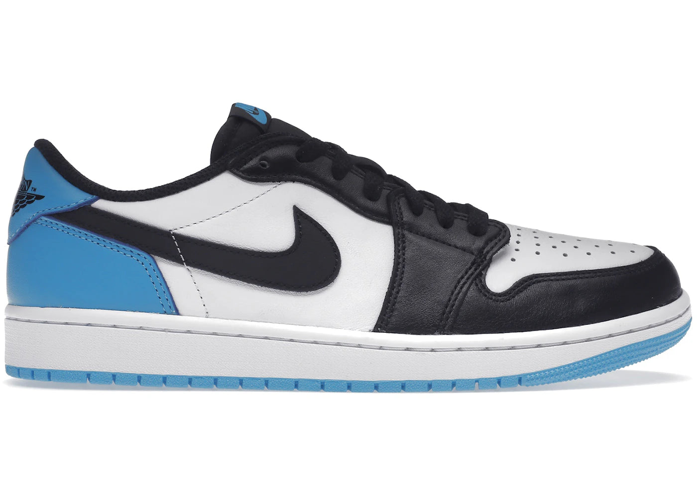 Jordan 1 Retro Low OG-Black Dark Powder Blue