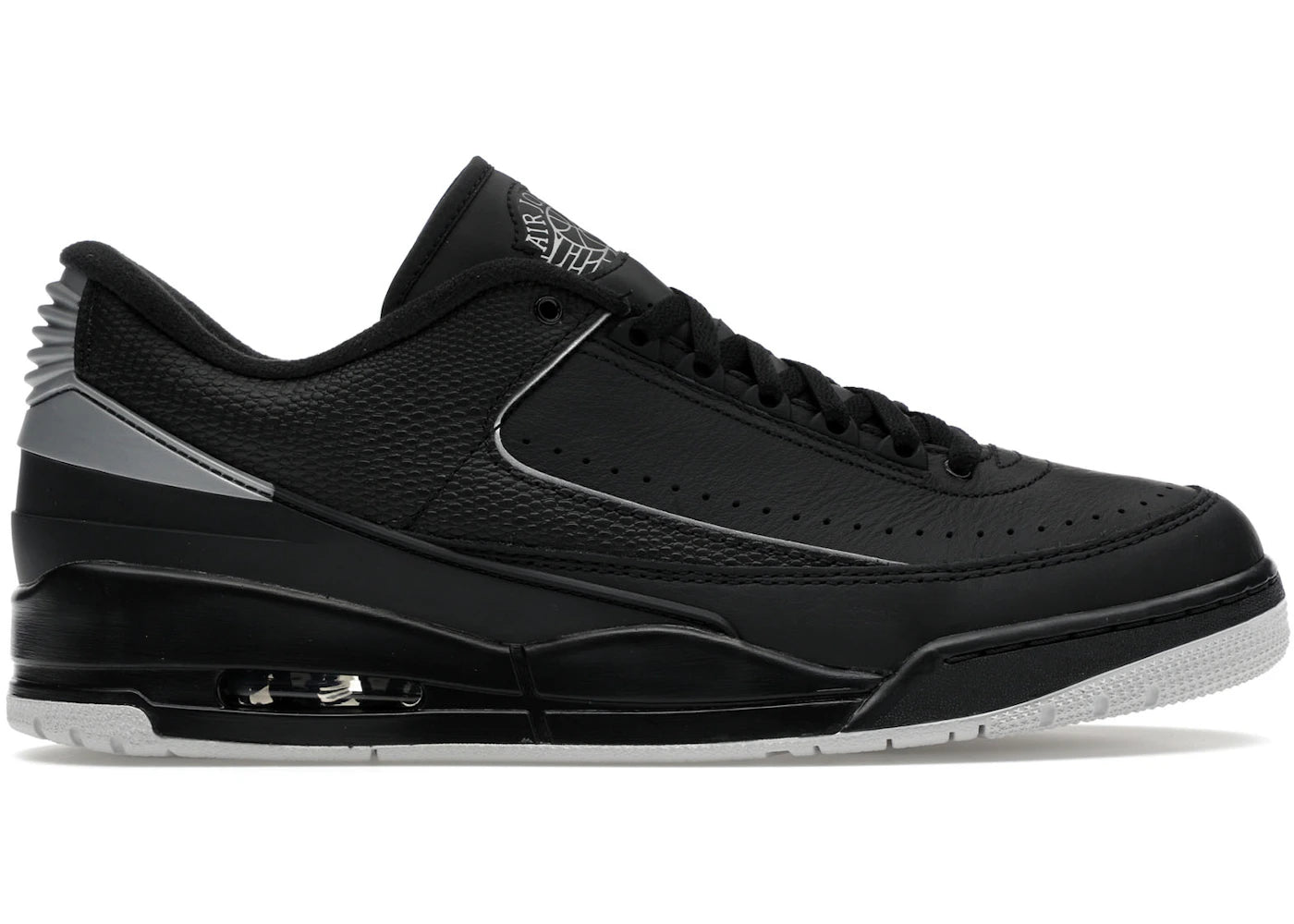 Jordan 2/3-Black Metallic Silver