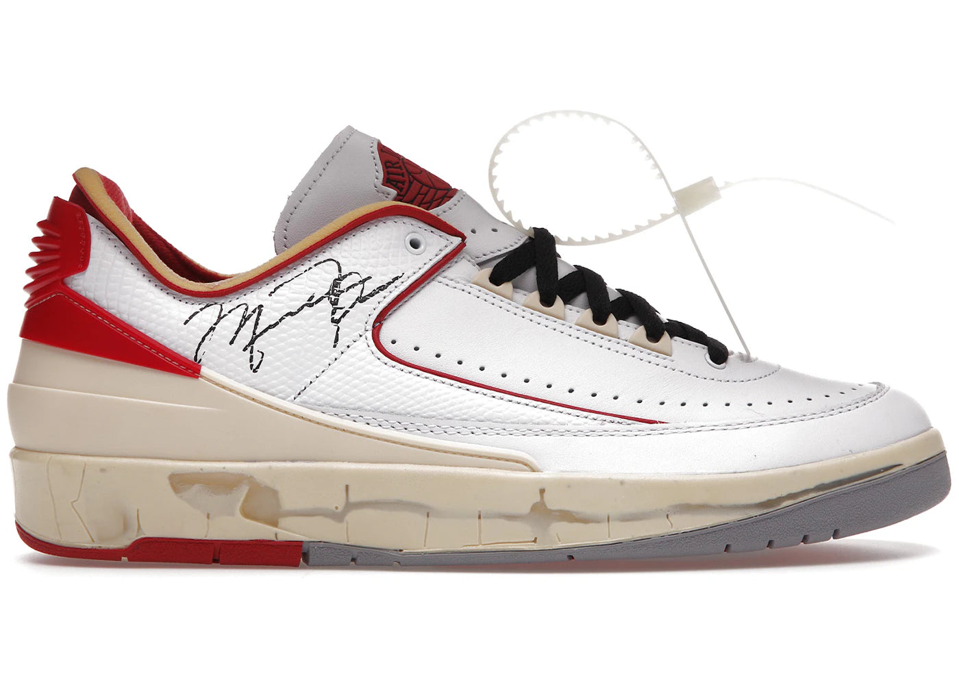 Jordan 2 Retro Low SP-Off-White White Red