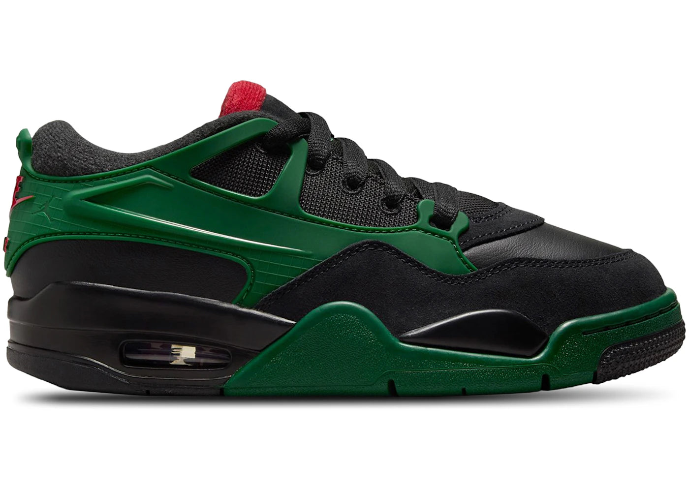Jordan 4 RM-Black Gorge Green Varsity Red (GS)
