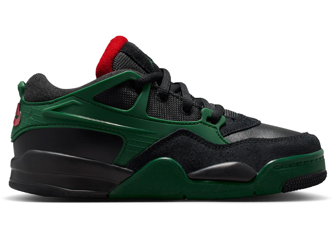 Jordan 4 RM-Black Gorge Green Varsity Red (PS)