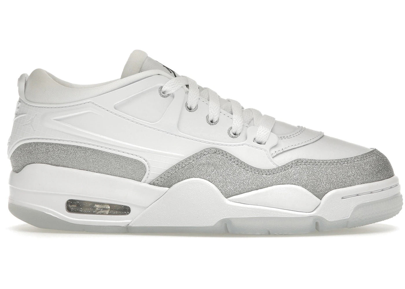 Jordan 4 RM-Blanc Argent Métallisé (Femme)