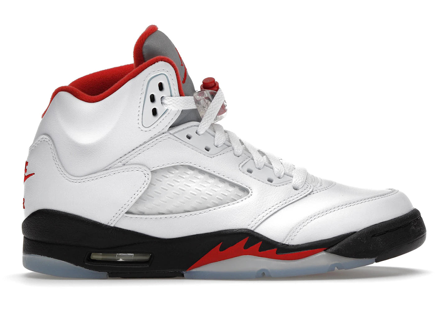 Jordan 5 Retro-Fire Red Silver Tongue (2020) (GS)