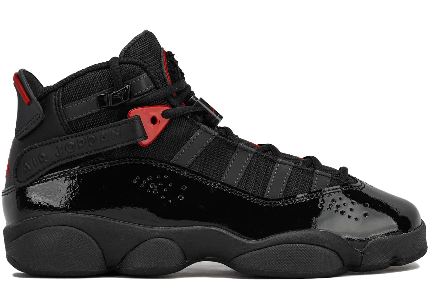 Jordan 6 Rings-Black Anthracite Fire Red (GS)