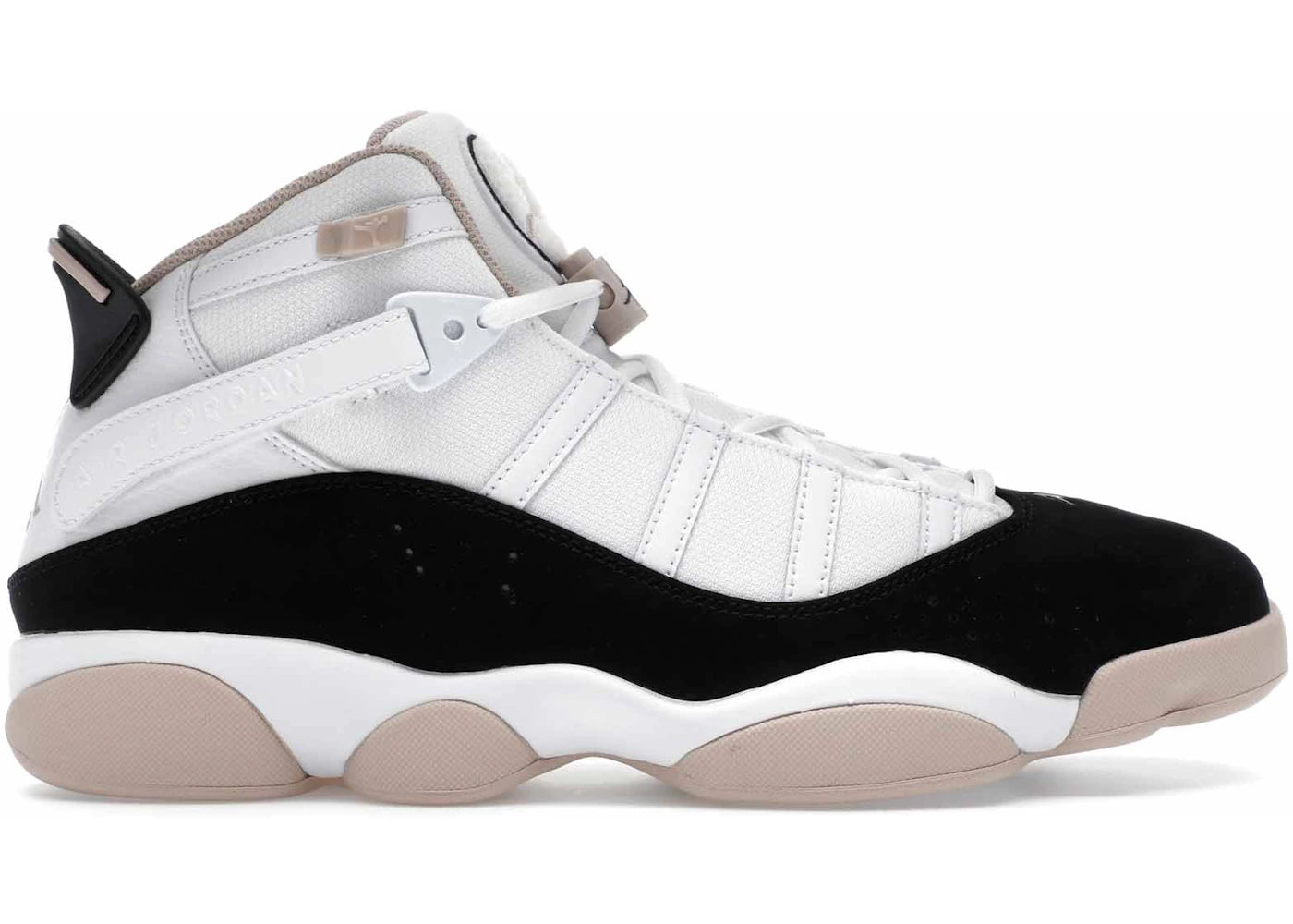 Jordan 6 Rings-White Fossil Stone Black