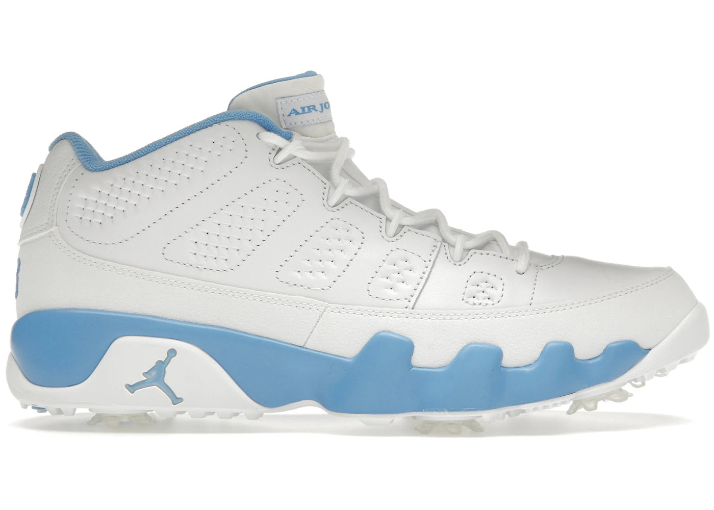 Jordan 9 Retro Low Golf White University Blue