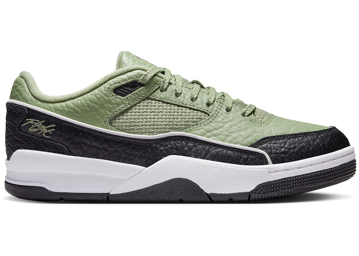 Jordan Flight Court-Oil Green Black