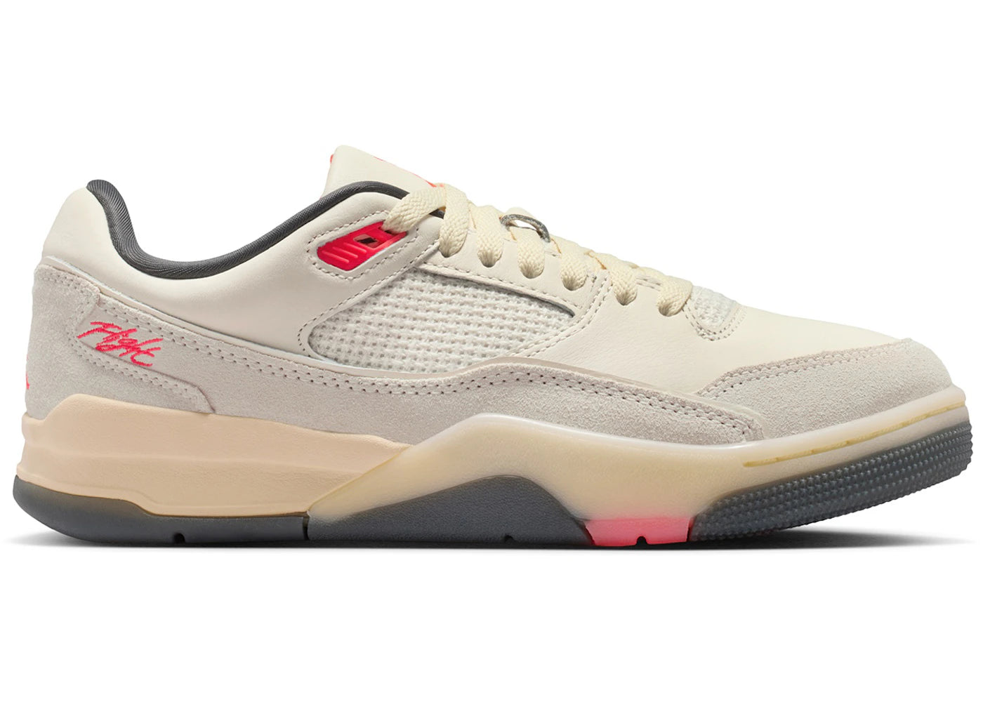 Jordan Flight Court Pale Ivory Anthracite Infrared