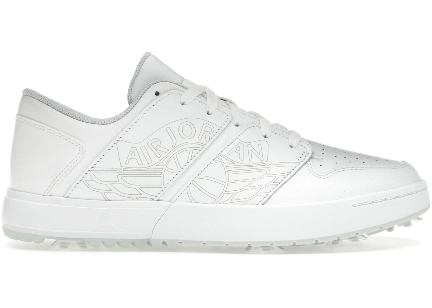 Jordan Nu Retro 1 Low Golf Blanc Platine Pur