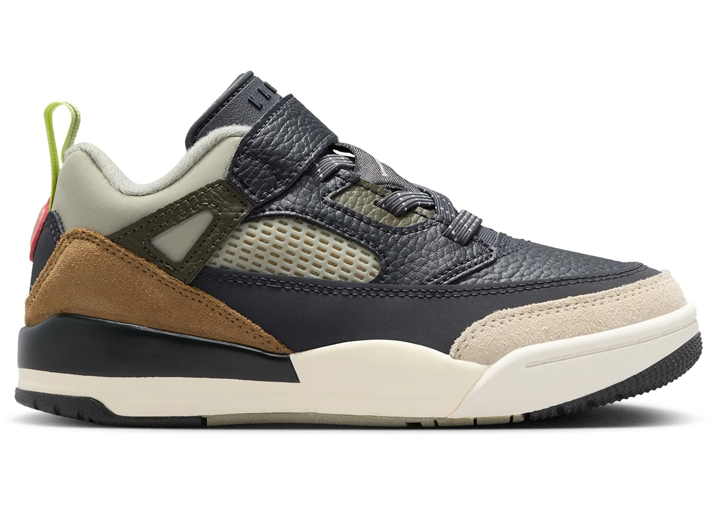 Jordan Spizike Low Anthracite Mango Cargo Khaki