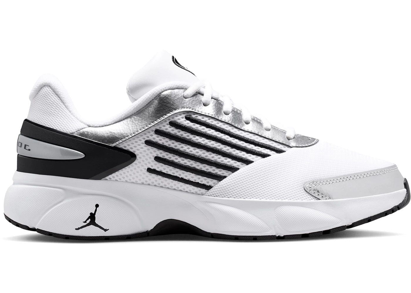 Jordan Trunner Flow White Black Metallic Silver
