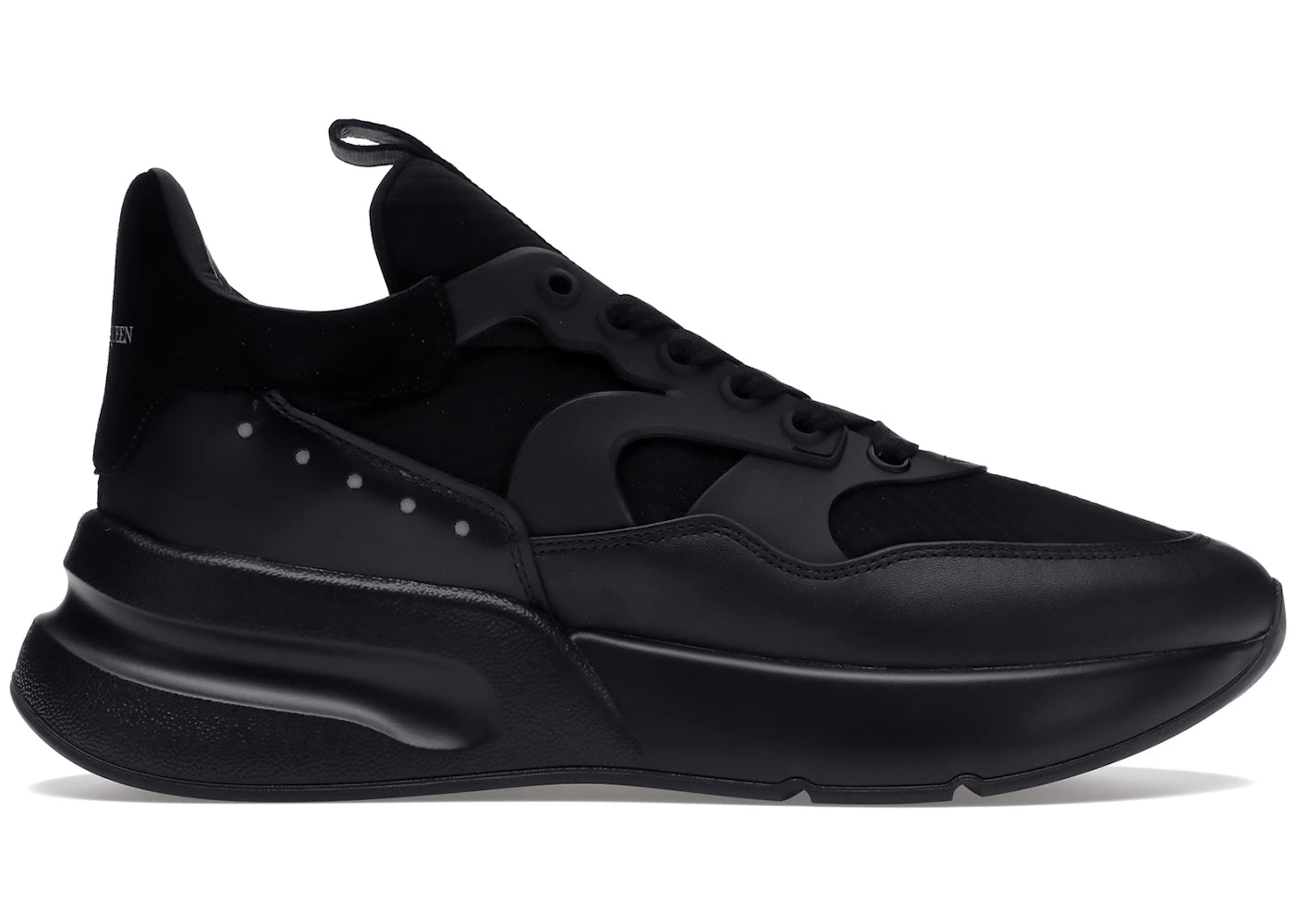 Alexander McQueen Oversized Runner-Black Silver