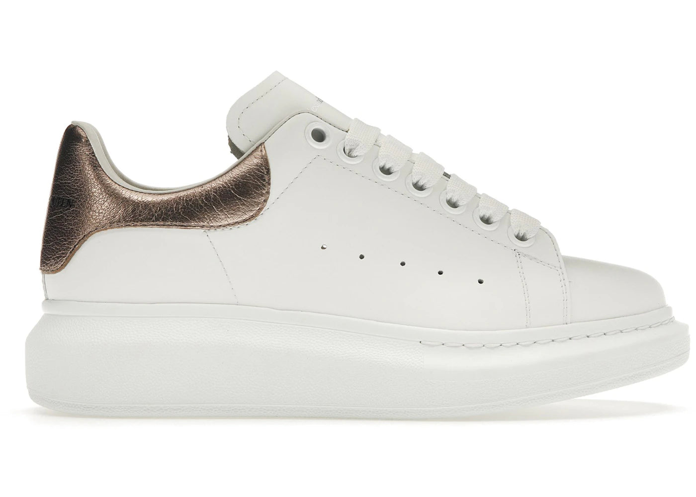 Alexander McQueen Oversized-White Rose Gold (Women's)