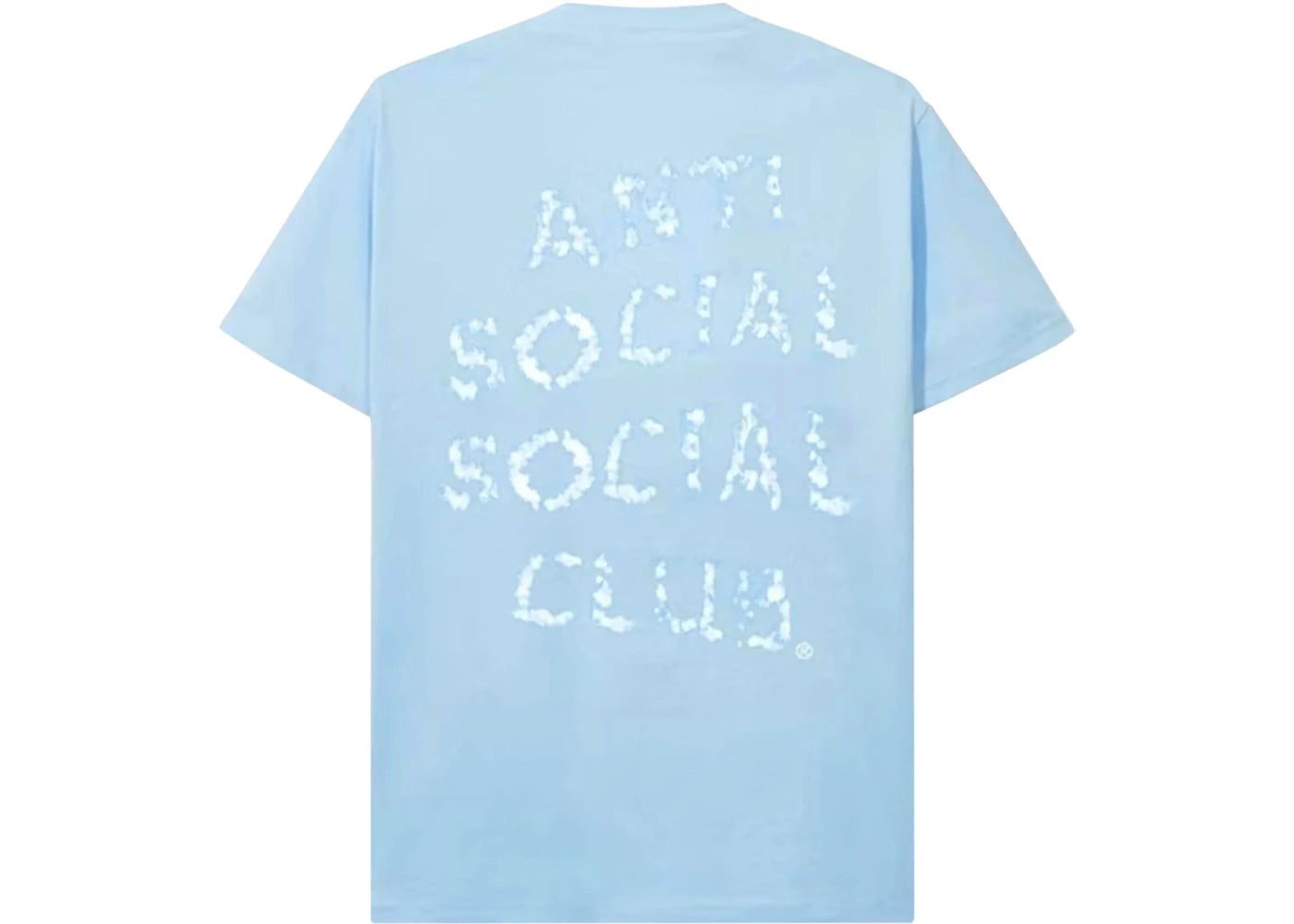 Anti Social Social Club Partly Cloudy T-shirt-Blue