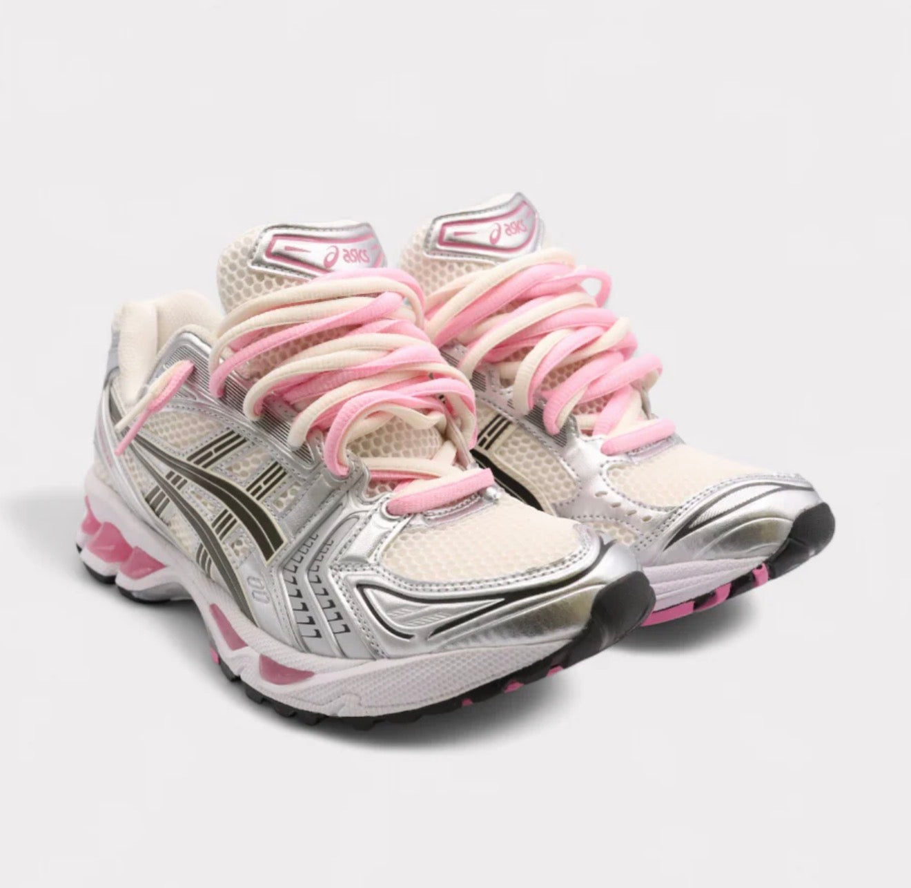 ASICS GEL-Kayano 14-Cream Sweet Pink Double Laces
