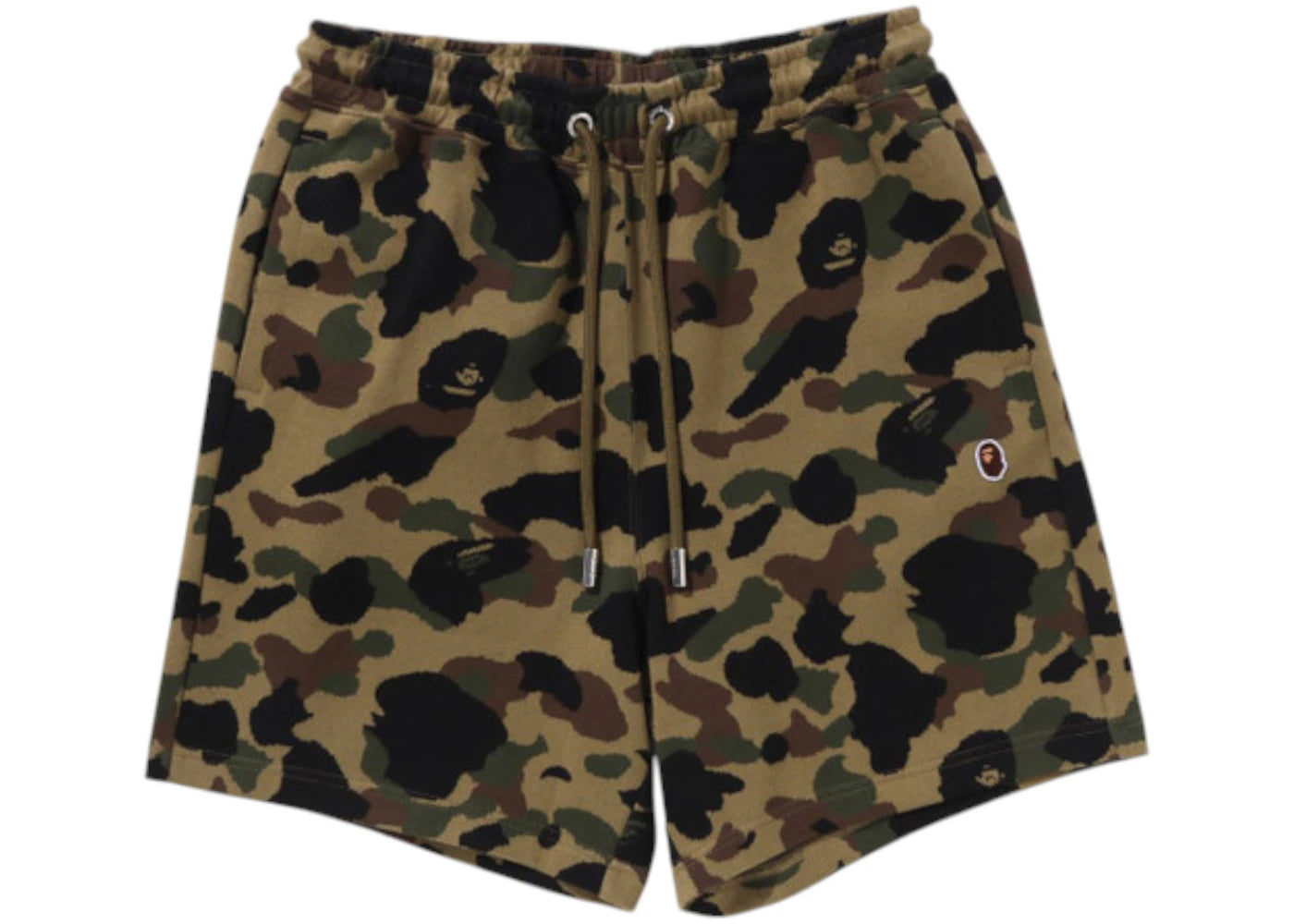Short de survêtement BAPE 1st Camo Jacquard One Point, coupe décontractée - Vert