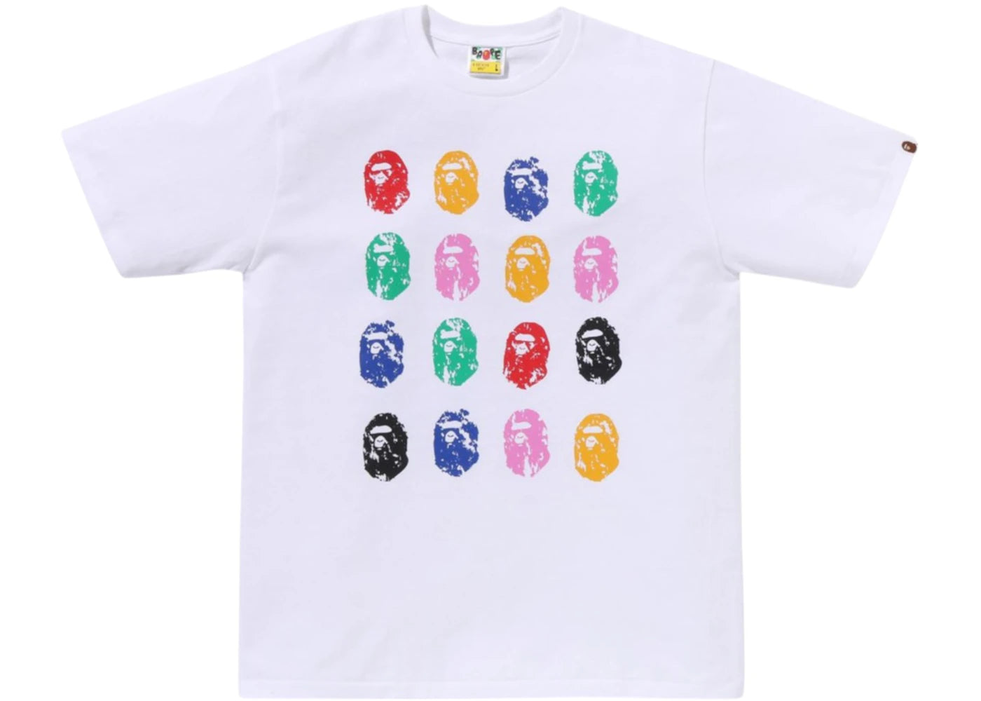 BAPE A Bathing Ape 32nd Anniversary Ape Head Tee-White