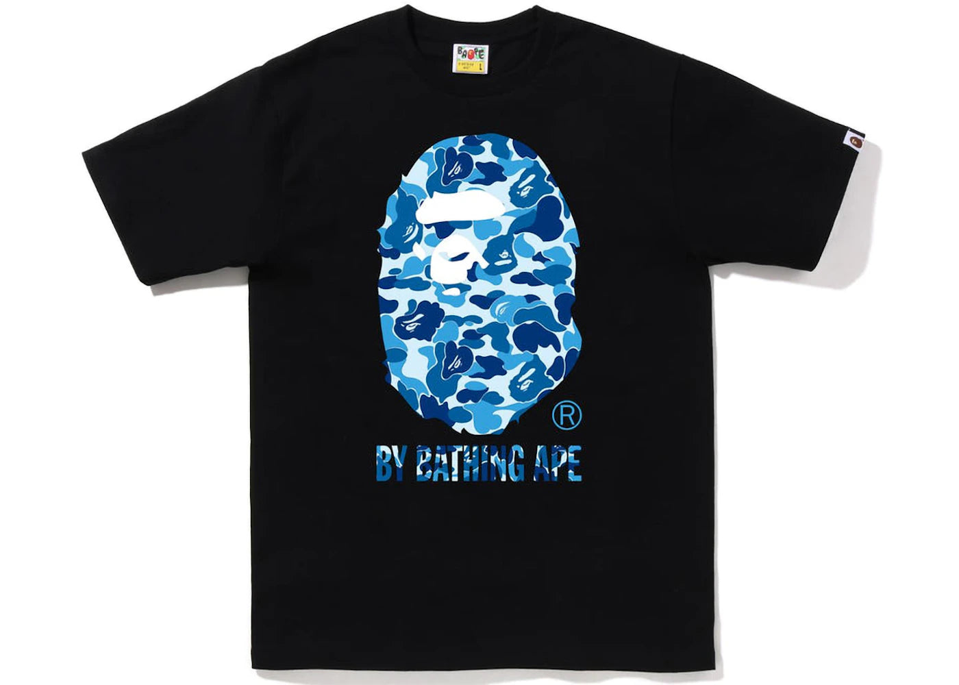 T-shirt BAPE ABC Camo par Bathing Ape - Noir/Bleu