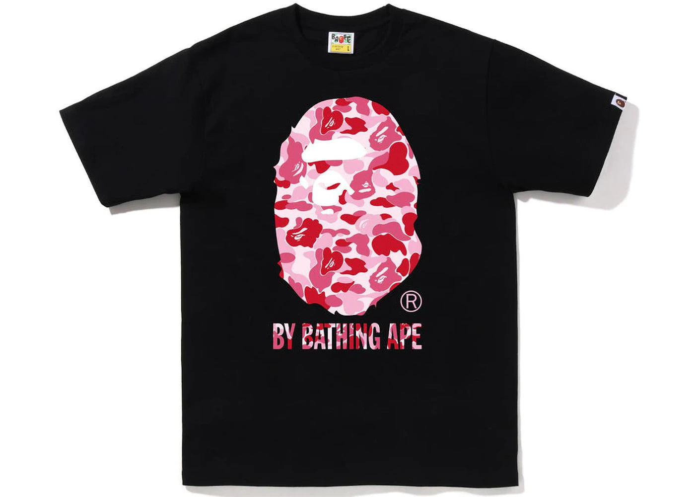 BAPE ABC Camo By Bathing Ape Tee-Black/Pink