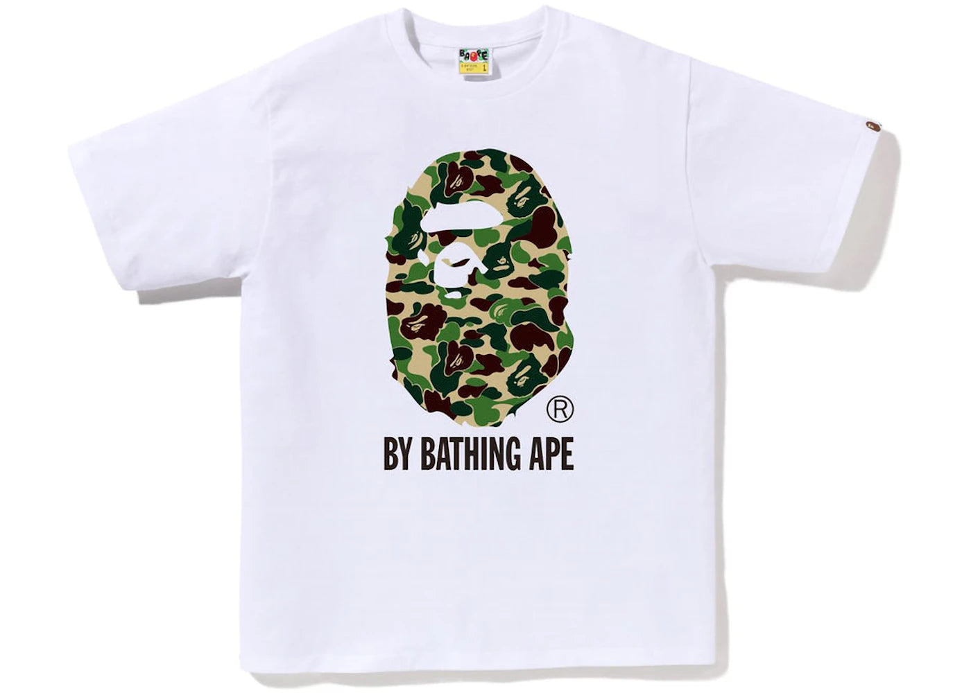 BAPE ABC Camo By Bathing Ape Tee-White/Green