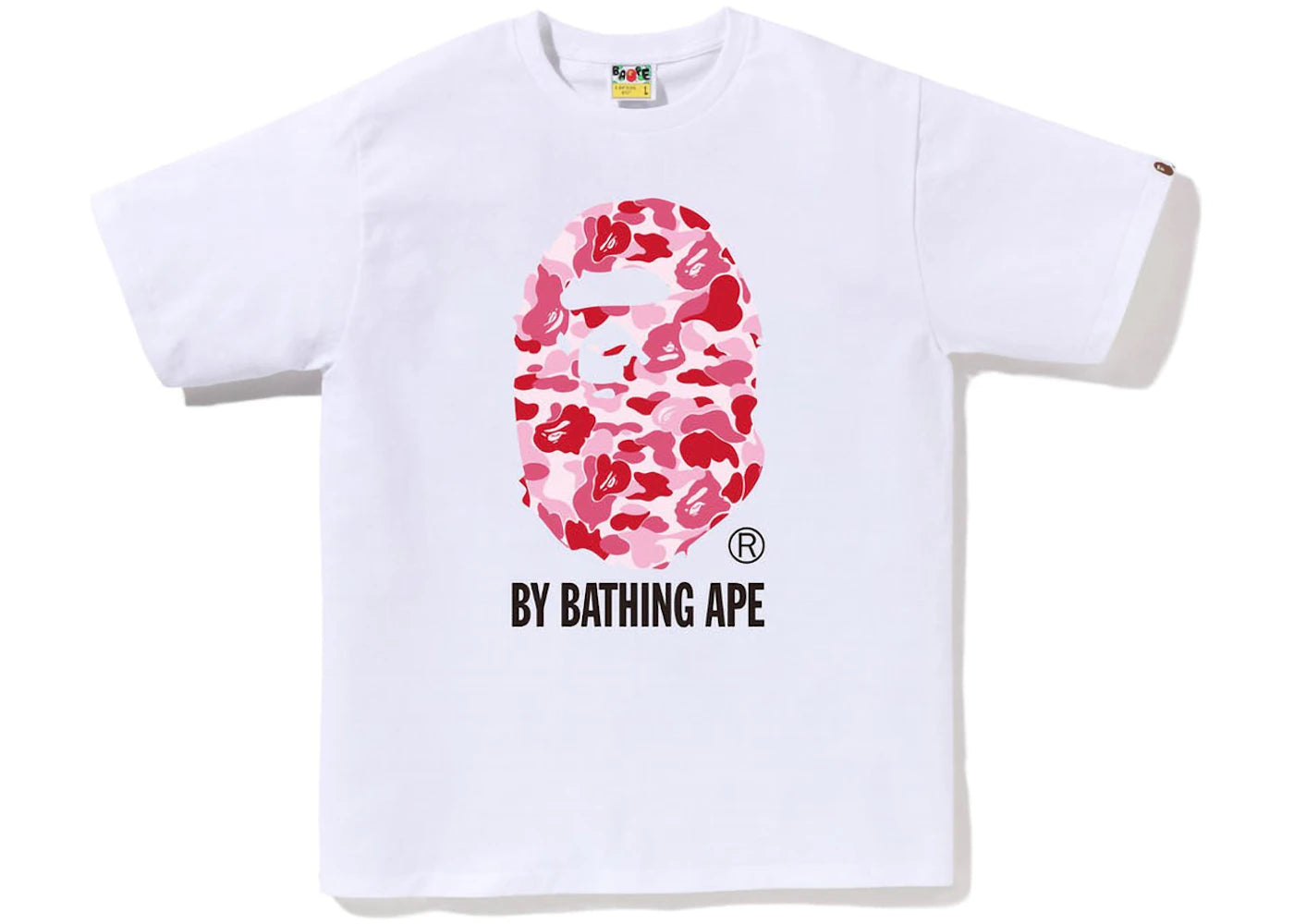 T-shirt BAPE ABC Camo By Bathing Ape - Blanc/Rose