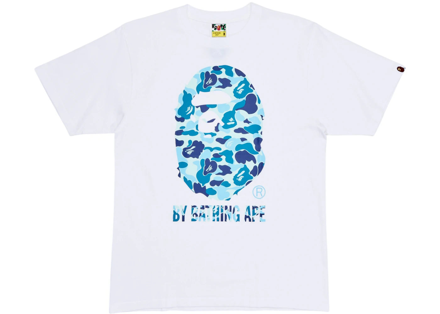 T-shirt BAPE ABC Camo par Bathing Ape - Blanc/Bleu