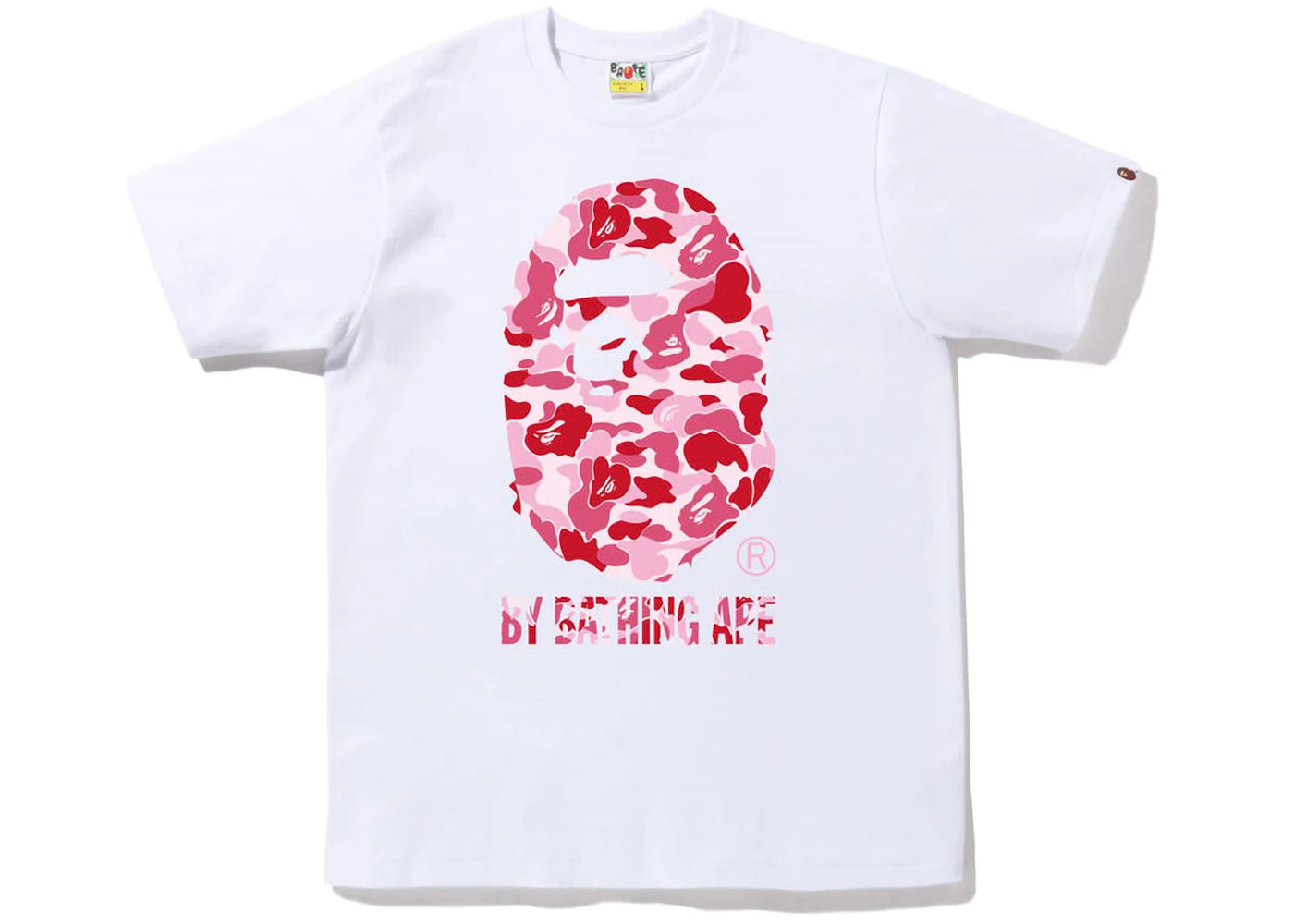 T-shirt BAPE ABC Camo By Bathing Ape - Blanc/Rose