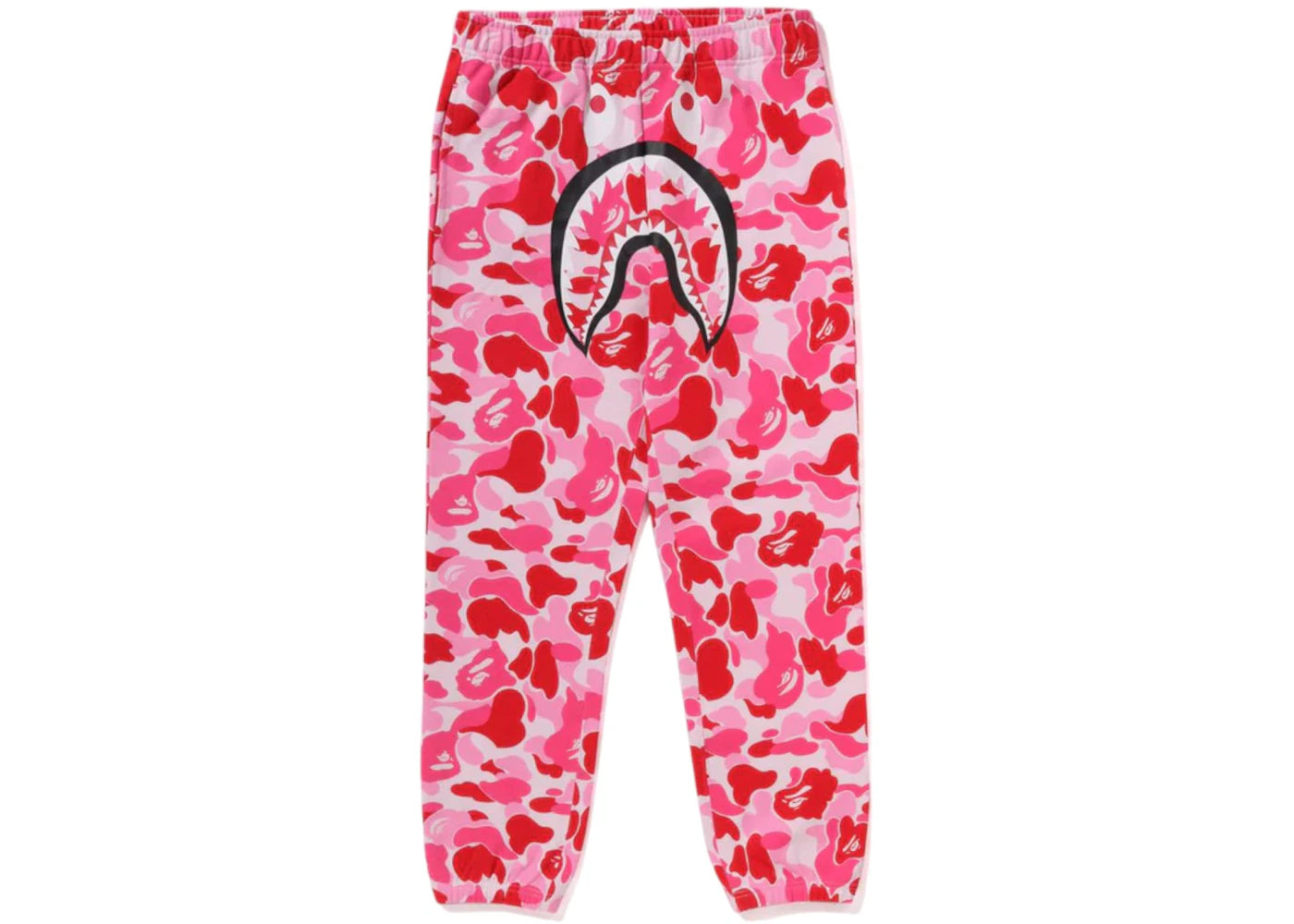 BAPE ABC Camo Shark Regular Fit Sweat Pants-Pink