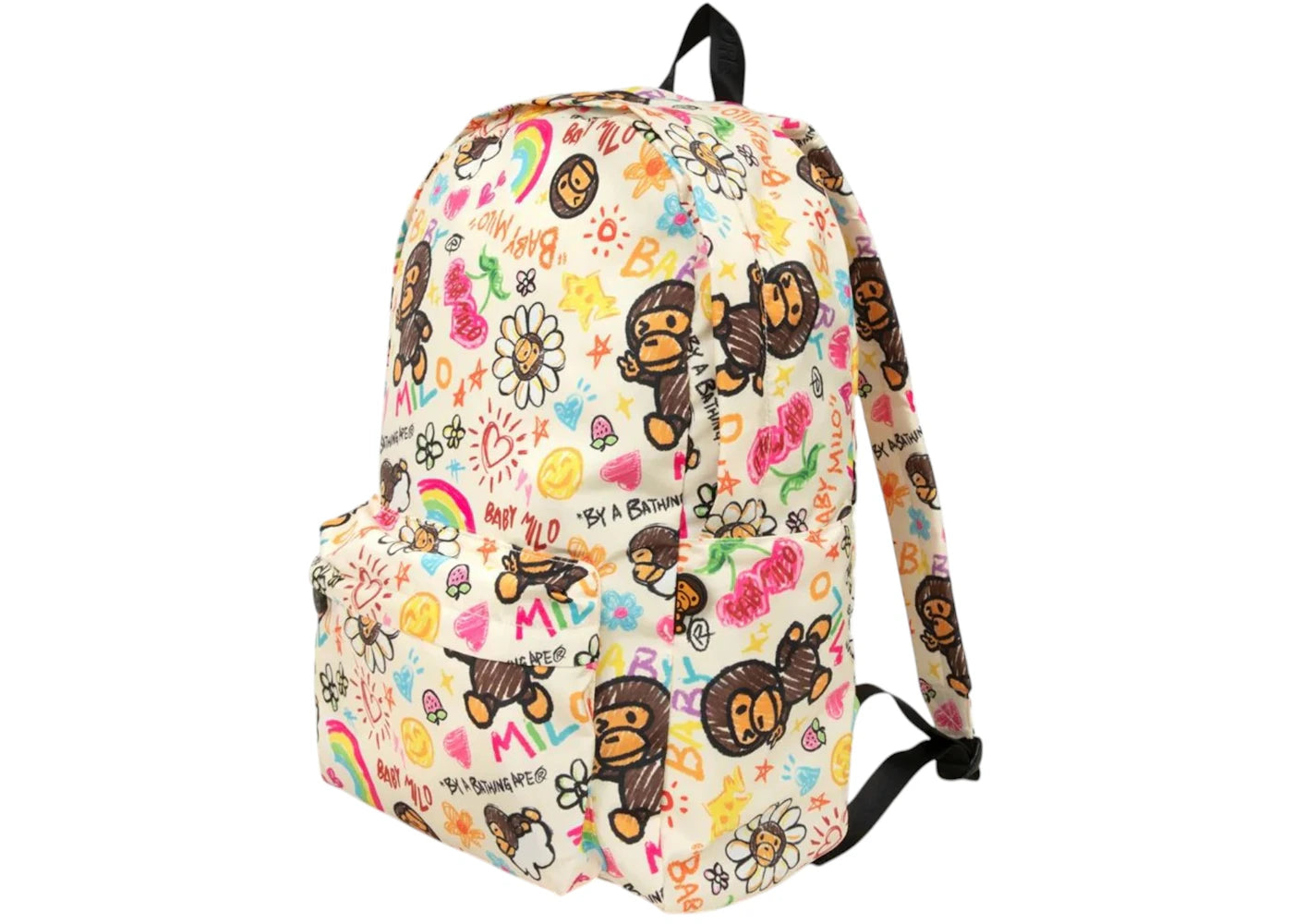 BAPE Baby Milo Large Backpack Ivory - main view