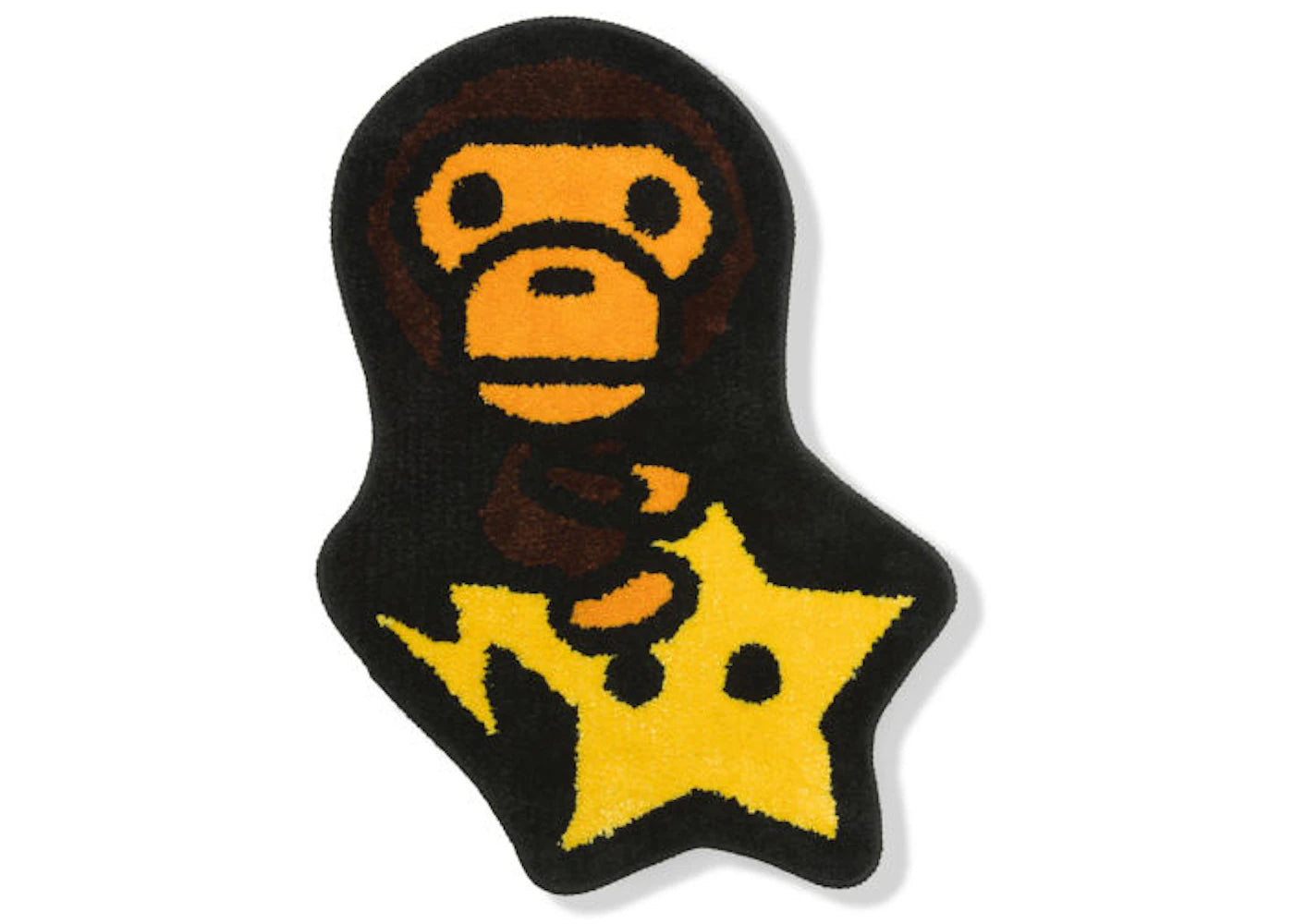 BAPE Baby Milo Sta Rug Brown Yellow - main view