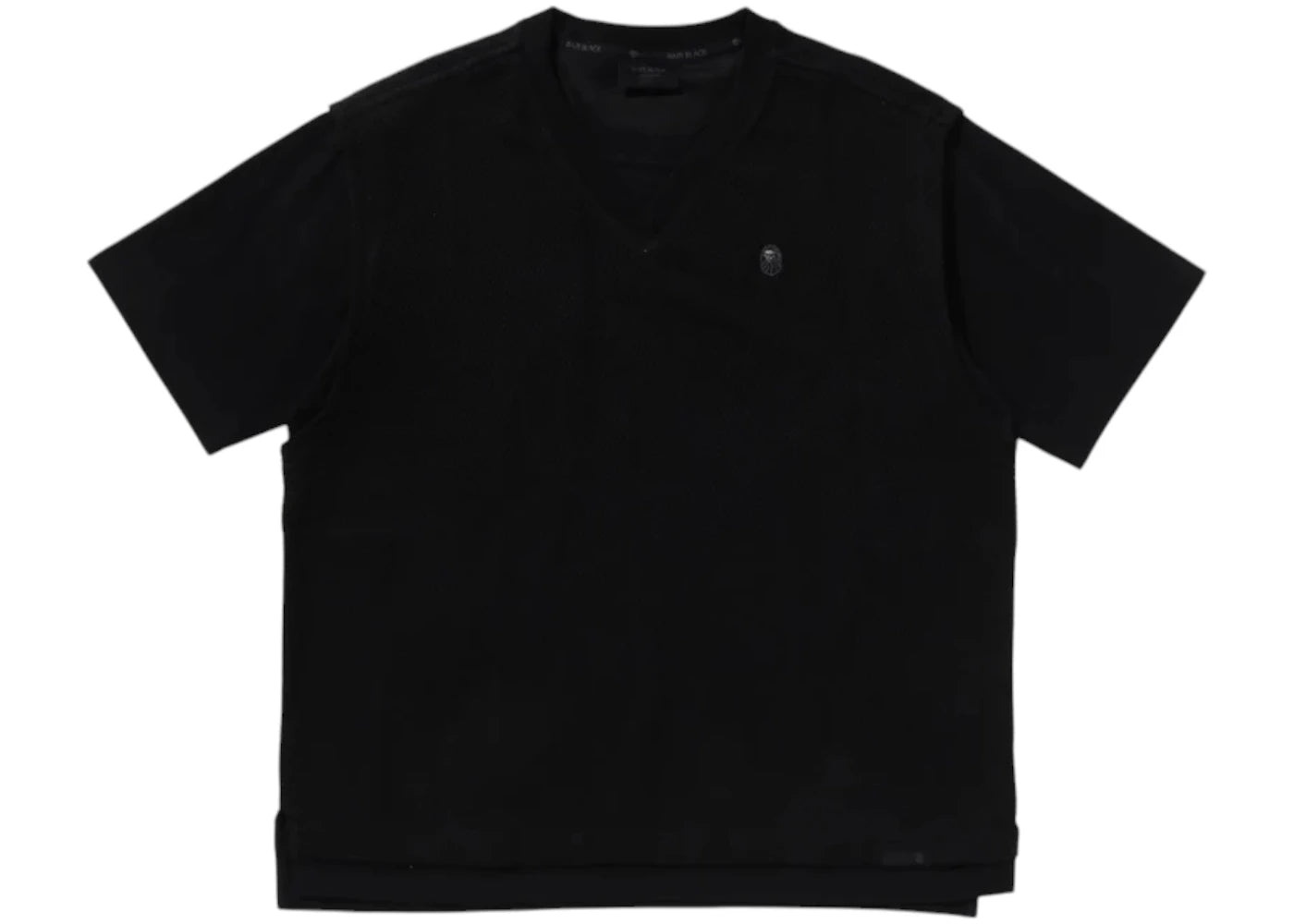 BAPE Black Paisley Placket Polo Shirt-Black