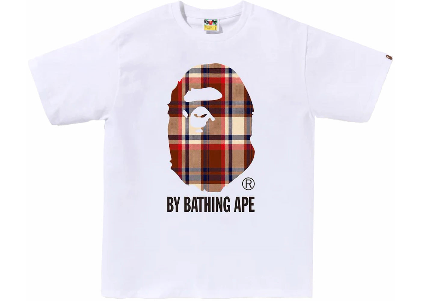 T-shirt blanc BAPE Check By Bathing Ape