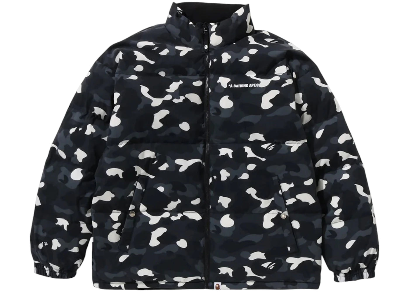 BAPE City Camo Reversible Down Jacket-Black
