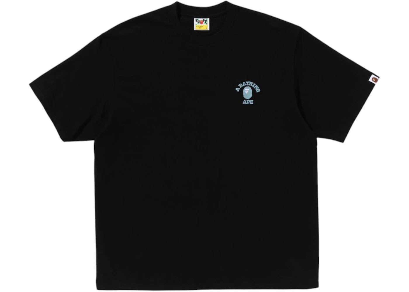 BAPE College One Point Relaxed Fit Tee-Black