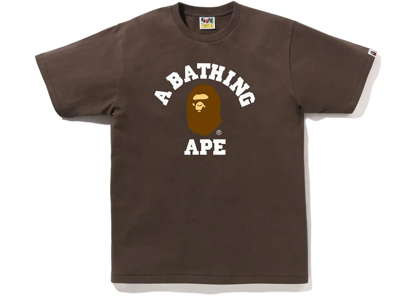 BAPE College Tee-Brown