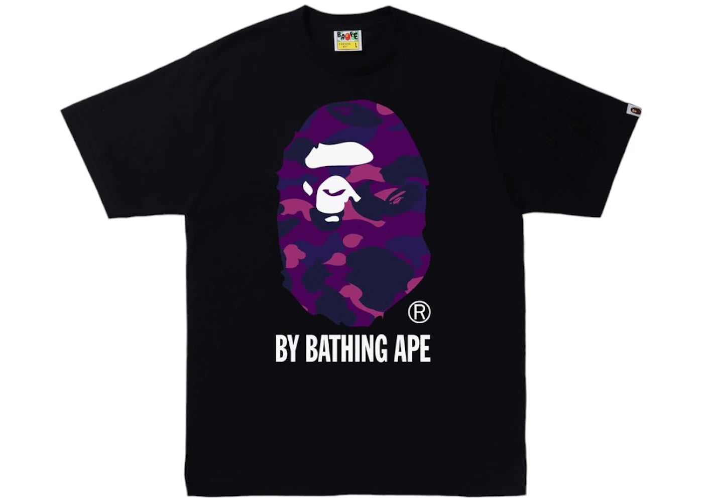BAPE Color Camo By Bathing Ape Tee-Black/Purple