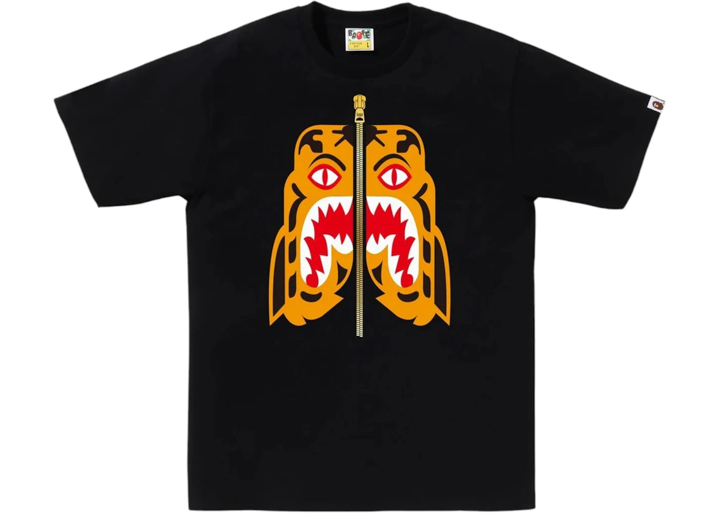 BAPE Colors Tiger Tee Tee-Black