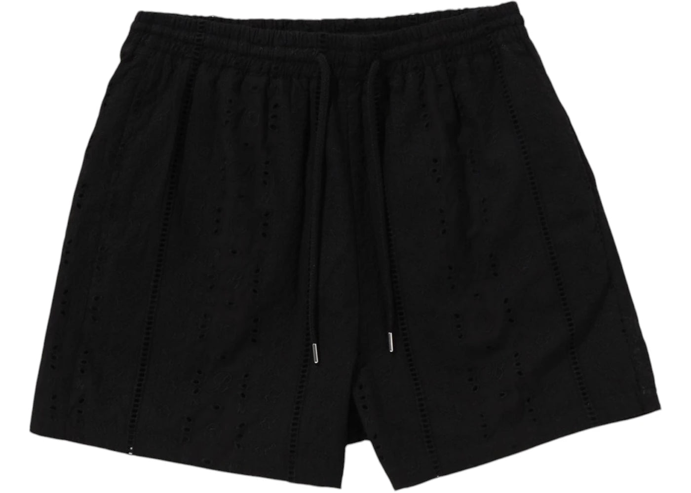 BAPE Embroidery Relaxed Fit Shorts-Black