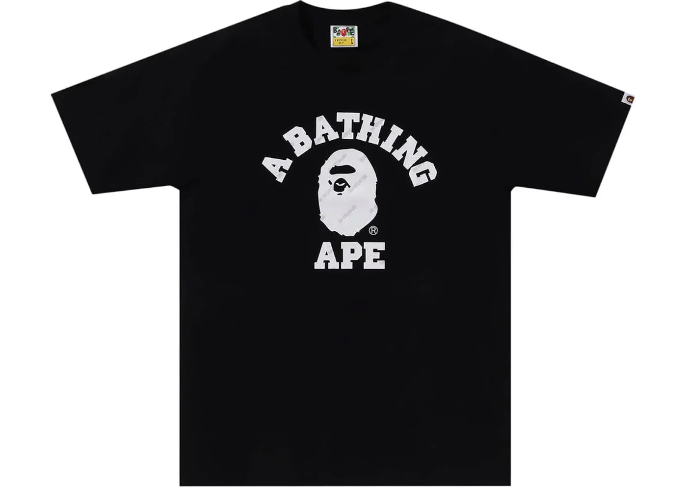 BAPE Hexagram College Tee (FW24)-Black