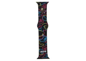 BAPE Neon Camo Watch Band Black - main view